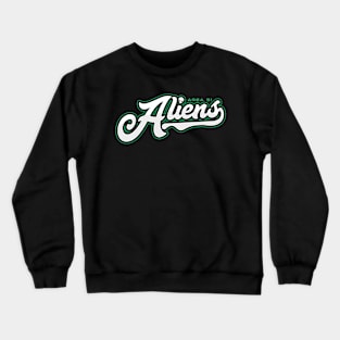 Area 51 Aliens - Sports Typography Crewneck Sweatshirt